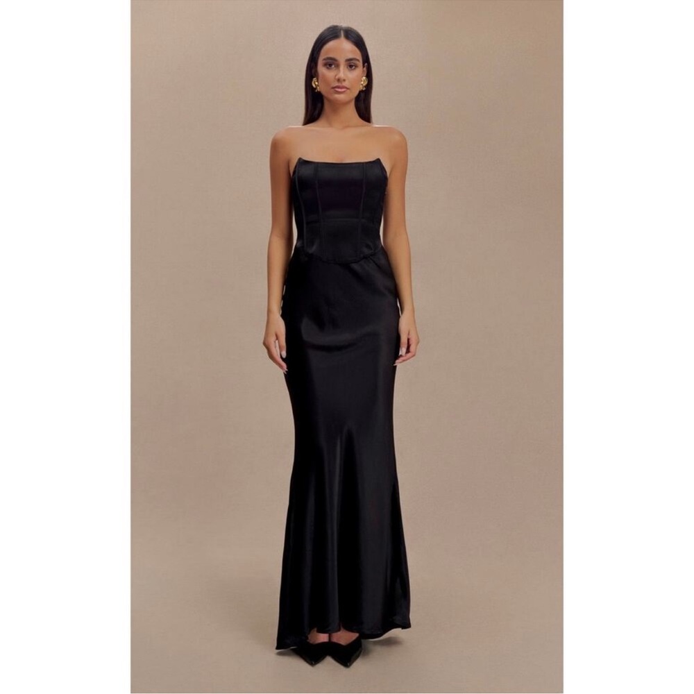 Black corset maxi dress Meshki harlow dress